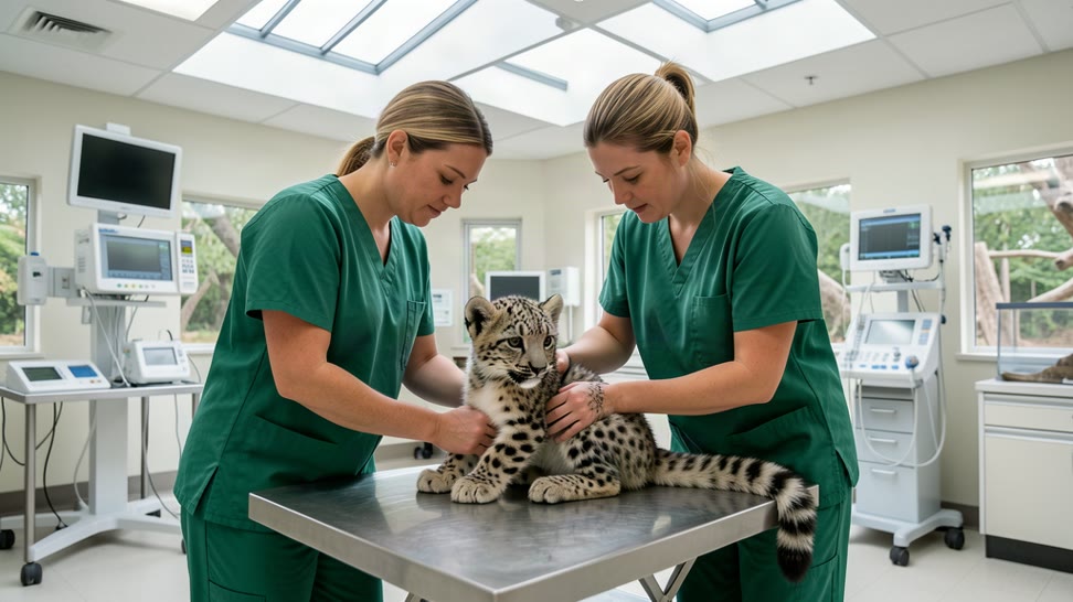 Conservation program veterinarian
